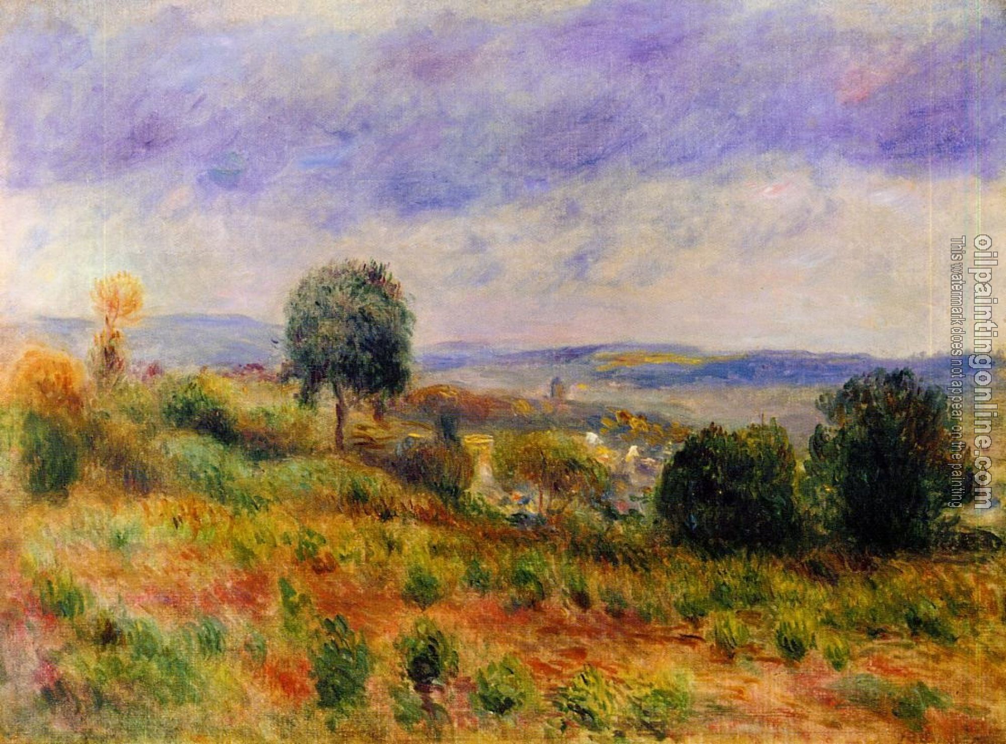 Renoir, Pierre Auguste - Landscape, Vuvers-sur-Oise